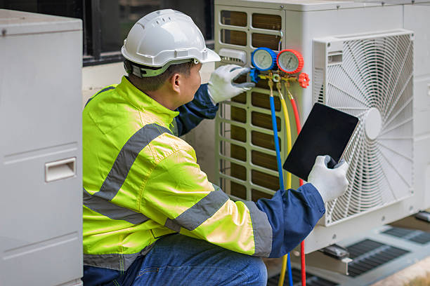 Professional Hvac Maintenance technician working in North Prairie, WI